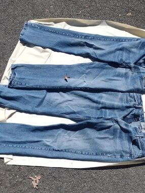Wrangler Authentics Very faded  Light Blue Denim Jeans - Pair 36x34 Mens